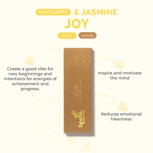 Ispalla Palo Santo & Jasmine Incense Tablets (Joy)- 12 packs x 8 Tablets